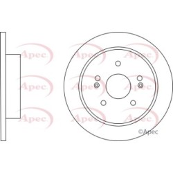 Brake Disc APEC DSK3144 OE Ref 4840134101