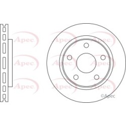 Brake Disc APEC DSK3160 OE Ref K04779712AA APEC