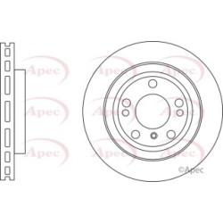 Brake Disc APEC DSK3164 OE Ref 1664210712