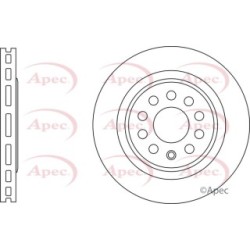Brake Disc APEC DSK3167 OE Ref 1J0615301AA APEC