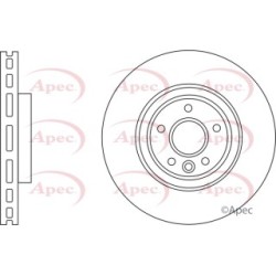 Brake Disc APEC DSK3183 OE Ref T4N1801