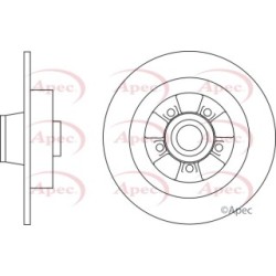 Brake Disc APEC DSK3188 OE Ref 4320600Q0H