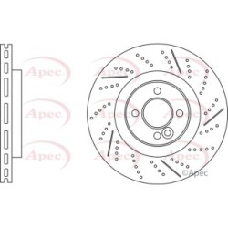 Brake Disc APEC DSK3189 OE Ref 34116855782