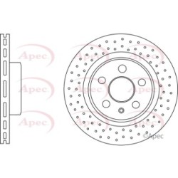 Brake Disc APEC DSK3194 OE Ref A1664230412