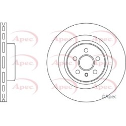 Brake Disc APEC DSK3195 OE Ref 1664230600
