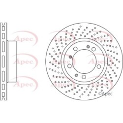 Brake Disc APEC DSK3197 OE Ref 1664211500