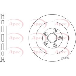 Brake Disc APEC DSK3201 OE Ref T2R5942