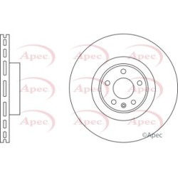 Brake Disc APEC DSK3205 OE Ref 4G0615301C