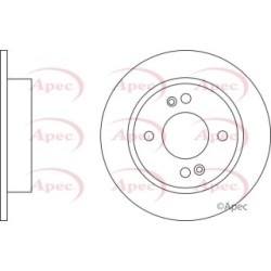 Brake Disc APEC DSK3216 OE Ref 58411B9000