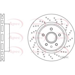 Brake Disc APEC DSK3219 OE Ref JLM21748 APEC
