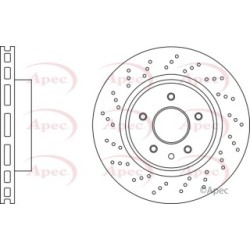 Brake Disc APEC DSK3220 OE Ref JLM21748 APEC