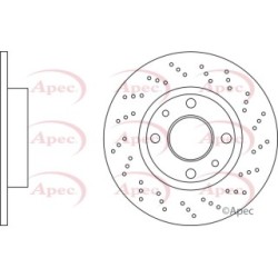 Brake Disc APEC DSK3235 OE Ref 5741447