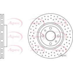 Brake Disc APEC DSK3236 OE Ref 5741446