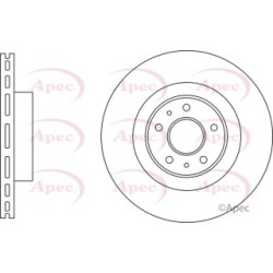 Brake Disc APEC DSK3240 OE Ref 402060012R