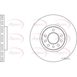 Brake Disc APEC DSK3243 OE Ref 95509297 APEC