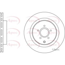 Brake Disc APEC DSK3247 OE Ref 432061CA0A