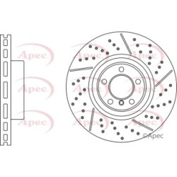 Brake Disc APEC DSK3251 OE Ref 34106797602