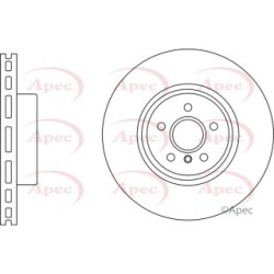 Brake Disc APEC DSK3255 OE Ref 34116783777 APEC