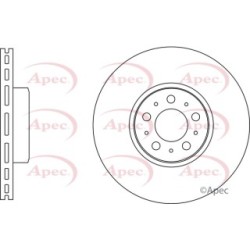 Brake Disc APEC DSK3257 OE Ref 31400893