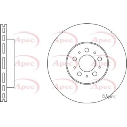 Brake Disc APEC DSK3258 OE Ref 51957509