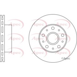 Brake Disc APEC DSK3260 OE Ref 1612435280
