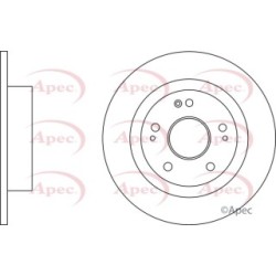 Brake Disc APEC DSK3266 OE Ref 42510T7WA02