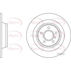 Brake Disc APEC DSK3275 OE Ref 1664230500