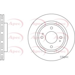 Brake Disc APEC DSK3282 OE Ref 4615A129