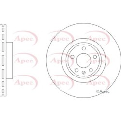 Brake Disc APEC DSK3284 OE Ref 4M0615301P