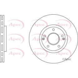 Brake Disc APEC DSK3292 OE Ref 4144135001