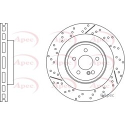 Brake Disc APEC DSK3293 OE Ref A2124230412