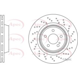 Brake Disc APEC DSK3294 OE Ref 2304231612 APEC