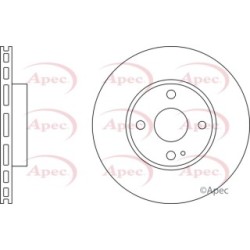 Brake Disc APEC DSK3307 OE Ref DA6A33251A