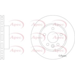 Brake Disc APEC DSK3312 OE Ref 2N0615301A