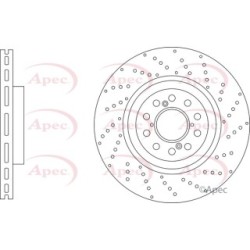 Brake Disc APEC DSK3315 OE Ref 45251TV8E02