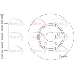 Brake Disc APEC DSK3317 OE Ref 2032690