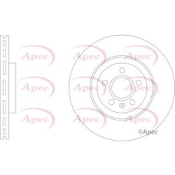Brake Disc APEC DSK3321 OE Ref 31423724