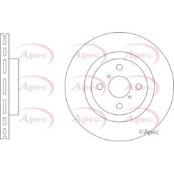 Brake Disc APEC DSK3323 OE Ref 435120D210