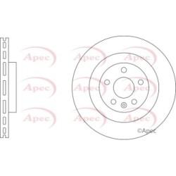 Brake Disc APEC DSK3329 OE Ref 31471816
