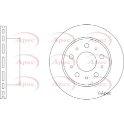 Brake Disc APEC DSK3331 OE Ref 1612435880
