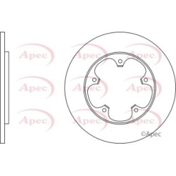 Brake Disc APEC DSK3334 OE Ref 2226519