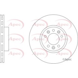 Brake Disc APEC DSK3341 OE Ref 9805260180