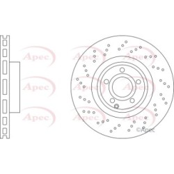 Brake Disc APEC DSK3343 OE Ref 2314211112 APEC