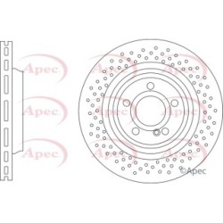 Brake Disc APEC DSK3344 OE Ref A0004231512