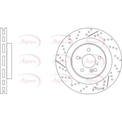 Brake Disc APEC DSK3346 OE Ref A2044230412