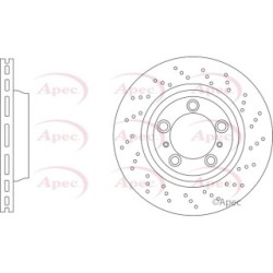 Brake Disc APEC DSK3360 OE Ref 99135140402