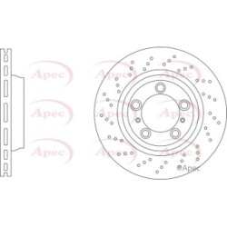 Brake Disc APEC DSK3361 OE Ref 99135140302