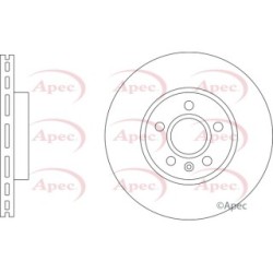 Brake Disc APEC DSK3363 OE Ref 31423722