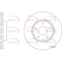Brake Disc APEC DSK3365 OE Ref K011-33-251A