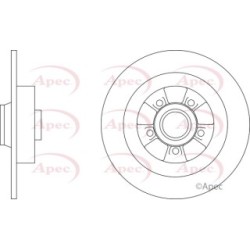 Brake Disc APEC DSK3368 OE Ref 432006609R